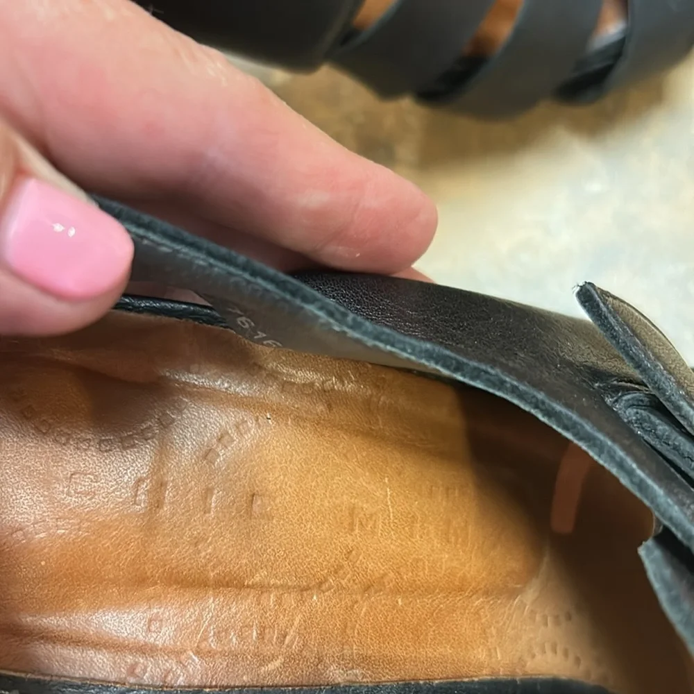 Designer Chie Mihara Black Women's Heeled Sandals - Picture 11 of 11